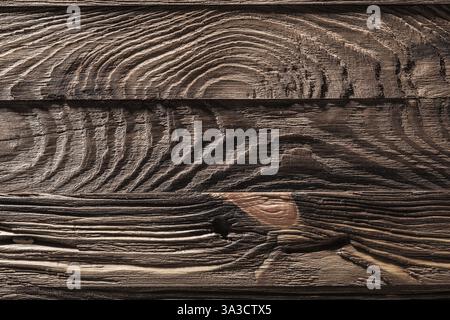 Sehr Nahaufnahme der Oberfläche der Holzstruktur aus Vintage-Holz Stockfoto
