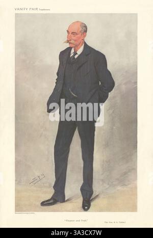 SPY-ZEICHENTRICKFILM Robert Garnett Tatlow „Finance & Fruit“ Irland 1909 Stockfoto