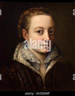Sofonisba Anguissola (1535 - 1625), Selbstporträt, 1560-1561. Autoritratto. Öl auf Leinwand. Gekauft 1911. Stockfoto