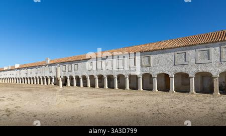 Der Hof des Heiligtums und das Kloster unserer Lieben Frau von Cabo Espichel Portugal Stockfoto
