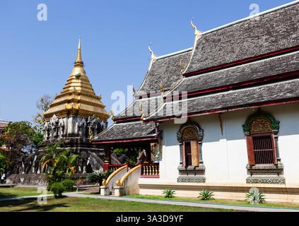 Wat Chiang Man. Buddhistischer Tempel in Chiang Mai, Thailand. Stockfoto