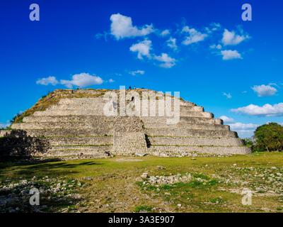 Kinich Kak Moo Mayan Pyramid, Izamal, Yucatan State, Mexiko Stockfoto