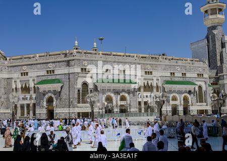 Mekka Saudi - Arabien 12 . März 2025 , muslimische Gebete mit Hadsch und Umra . Al-Haram-Moschee Stockfoto