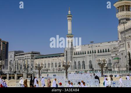 Mekka Saudi - Arabien 12 . März 2025 , muslimische Gebete mit Hadsch und Umra . Al-Haram-Moschee Stockfoto