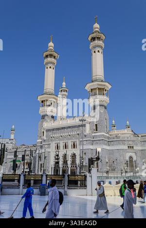 Mekka Saudi - Arabien 12 . März 2025 , muslimische Gebete mit Hadsch und Umra . Al-Haram-Moschee Stockfoto