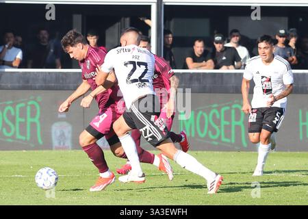 Buenos Aires, Argentinien. März 2025. Buenos Aires, 15.03.2025: Of River Plate während des Spiels um die 10. Runde der Argentinischen Liga im Guillermo Laza Stadion ( Credit: Néstor J. Beremblum/Alamy Live News) Stockfoto