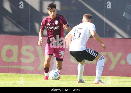 Buenos Aires, Argentinien. März 2025. Buenos Aires, 15.03.2025: Of River Plate während des Spiels um die 10. Runde der Argentinischen Liga im Guillermo Laza Stadion ( Credit: Néstor J. Beremblum/Alamy Live News) Stockfoto