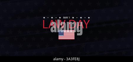 Ehren der Gleichheit Gerechtigkeit und Freiheit am amerikanischen Rechtstag Stock Vektor