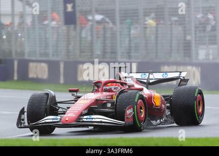 Albert Park, Australien, 16. März 2025. Charles Leclerc (MON) fuhr für die Scuderia Ferrari während des Formel 1 Louis Vuitton Australian Grand Prix 2025 auf dem Melbourne Grand Prix Circuit am 16. März 2025 in Albert Park, Australien. Quelle: Dave Hewison/Speed Media/Alamy Live News Stockfoto