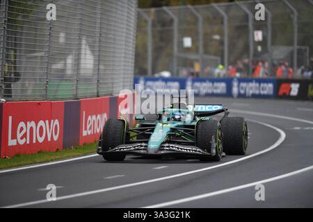 MELBOURNE, AUSTRALIEN 16. März 2025. Im Bild: Aston Martin Formel-1-Fahrer Lance Walk (CAN) 18 beim Formel-1-Louis Vuitton Grand Prix 2025 Karl Phillipson / Alamy Live News Stockfoto