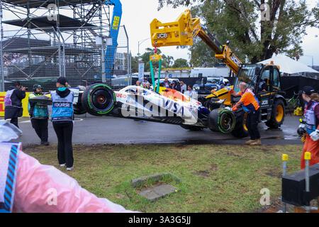 Malbourne, Australien. Februar 2025. 19/2025 - Isack Hadjar (FRA) VCARB 02 RBPT Honda während des Formel-1-Rennens Louis Vuitton Australian Grand Prix 2025; Albert Park, Melbourne, Australien, 14. Bis 16. März 2025 (Foto: Alessio de Marco/SIPA USA) Credit: SIPA USA/Alamy Live News Stockfoto