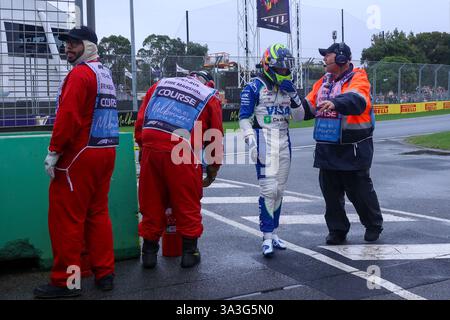 Malbourne, Australien. Februar 2025. 19/2025 - Isack Hadjar (FRA) VCARB 02 RBPT Honda während des Formel-1-Rennens Louis Vuitton Australian Grand Prix 2025; Albert Park, Melbourne, Australien, 14. Bis 16. März 2025 (Foto: Alessio de Marco/SIPA USA) Credit: SIPA USA/Alamy Live News Stockfoto