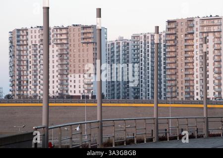 Mehrfamilienhaus in Danzig, Polen © Wojciech Strozyk / Alamy Stock Photo *** Ortsüberschrift *** Stockfoto