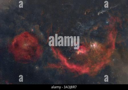Orion molekularer Wolkenkomplex Stockfoto