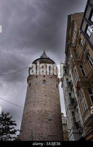 Galata-Turm in Istanbul, Türkei Stockfoto