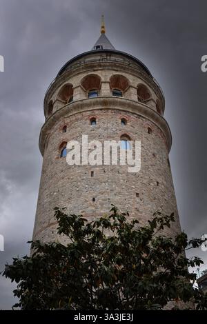 Galata-Turm in Istanbul, Türkei Stockfoto