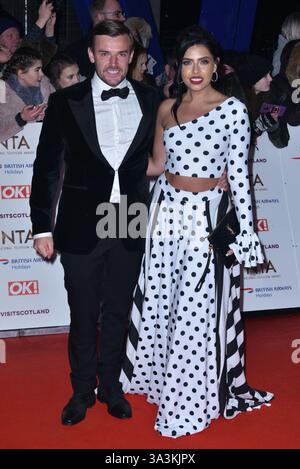 Nathan Massey und Cara de la Hoydearrivals bei den National Television Awards 2019 in der O2 Arena in Greenwich, London, England am 22. Januar 2019. CAP/Phil Loftus ©Phil Loftus/Capital Pictures Stockfoto