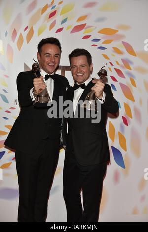 Anthony McPartlin und Declan DonnellyThe National Television Awards 2020 in der o2 Arena, Greenwich, London, England am 28. Januar 2020. CAP/PL ©Phil Loftus/Capital Pictures Stockfoto