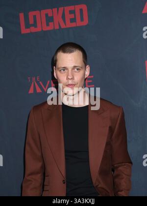 New York City, USA. März 2025. Bill Skarsgard besuchte die „Locked“ World Premiere am 16. März 2025 im DGA Theater in New York City, NY © Steven Bergman/AFF-USA. COM Credit: AFF/Alamy Live News Stockfoto