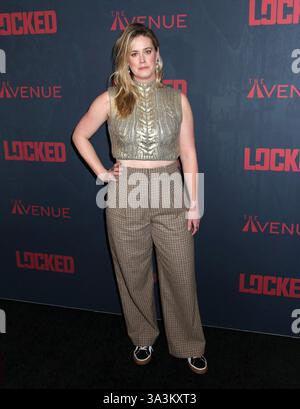New York City, USA. März 2025. Abigail Hawk besuchte die „Locked“ World Premiere am 16. März 2025 im DGA Theater in New York City, NY © Steven Bergman/AFF-USA. COM Credit: AFF/Alamy Live News Stockfoto