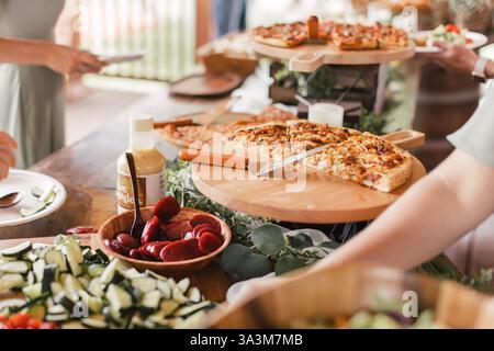Pizzabar Stockfoto
