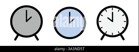 Wecksymbol. Vektorgrafik Zeit, Termin Stock Vektor