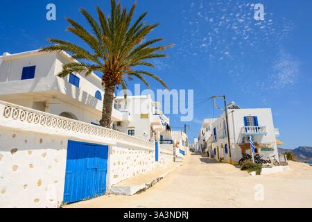 Traditionelle griechische Architektur auf der Insel Ano Koufonisi. Kleine Kykladen, Griechenland Stockfoto