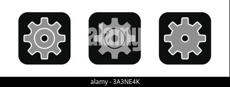 Symbol "Einstellung. Flat Style Design Vector Stock Vektor