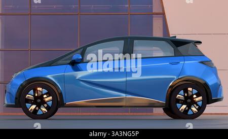 BYD Dolphin ist ein kleines, aber im Wesentlichen kompaktes Elektroauto aus China. Stockfoto