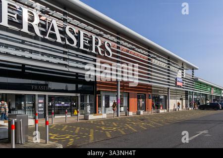 Kaufhaus Frasers, Rushden Lakes Shopping Centre, Northamptonshire, Großbritannien; früher bekannt als House of Fraser Stockfoto
