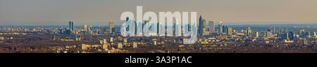 Die Skyline von frankfurt am Main deutschland Panorama Stockfoto