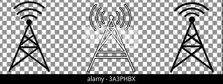 Design-Vorlage für Tower-Symbol-Vektor-Illustration Stock Vektor