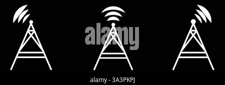 Design-Vorlage für Tower-Symbol-Vektor-Illustration Stock Vektor