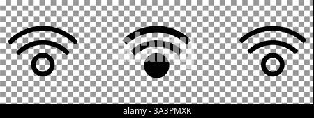 Tower-Symbol, Wireless Tower-Symbol, Antennensymbol, Funkturm Stock Vektor