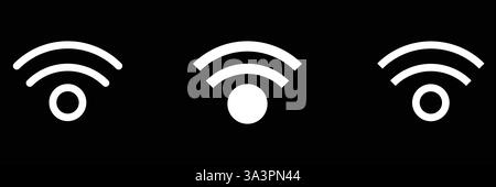 Einfache Antenne mit Funkwellen vektor Symbol Stock Vektor