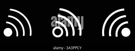 Funkturm-Symbol. Kommunikationsturm der Basisstation des mobilen Funkgeräts. Stock Vektor