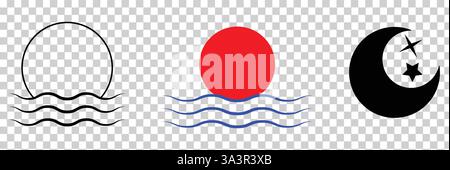 Tag- und Nachtvektor. Sonne und Mond Glyphe Silhouette Symbol, schwarzes Tag und Nacht Symbol, flache Vektor einfache Element Illustration isolierter Hintergrund. Stock Vektor
