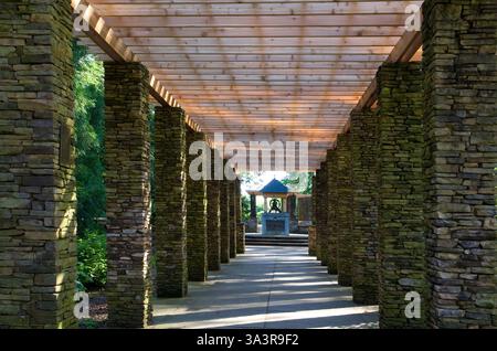 Botanischer Garten an der Clemson University in South Carolina Horizontal Stockfoto