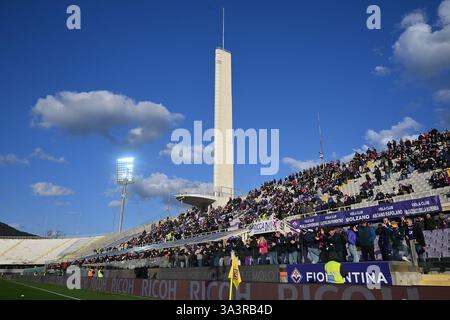 16. März 2025, Artemio Franchi Stadium, Florenz, Italien; Serie A Enilive Football Match; Fiorentina gegen Juventus; Eine allgemeine Ansicht der Artemio FR Stockfoto