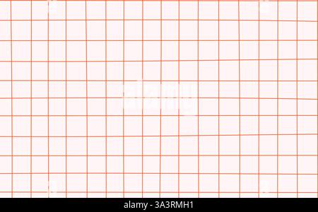 Graphen-Tintenkritzelprüfpapier. Druckbares quadratisches Rasterpapier mit Farblinien. Geometrischer Hintergrund für Schule, Verpackung, Einladungen, Karte Stock Vektor
