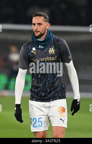 Paris, Frankreich. März 2025. Adrien Rabiot #25 während des Spiels am 26. Tag der Ligue 1 McDonald's zwischen PSG und Olympique de Marseille, im Parc des Princes, am 16. März 2025 - 16. März 03/2025 - France/Ile-de-France (Region)/Paris - Julien Mattia/Le Pictorium Credit: LE PICTORIUM/Alamy Live News Stockfoto