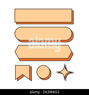 Symbol-Emblem im Retro-Stil Stock Vektor