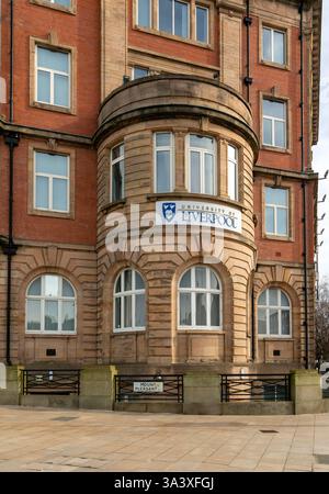 Gebäude der Universität Liverpool, Mount Pleasant, Central Campus, Knowledge Quarter, Liverpool, England, Großbritannien Stockfoto