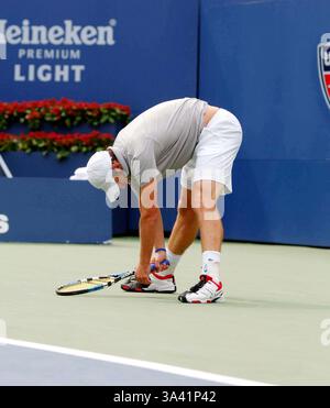 28. August 2006 - New York, New York, USA - K49434AR. US OPEN 2006 in FLUSHING MEADOW PARK QUEENS, NEW YORK NewYork 28.08.2006. ANDREA RENAULT-ANDY RODDICK(Credit Image: © Globe Photos/ZUMAPRESS.com) Stockfoto