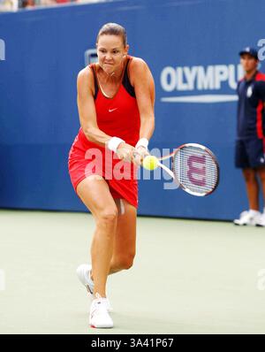 28. August 2006 - New York, New York, USA - K49434AR. US OPEN 2006 in FLUSHING MEADOW PARK QUEENS, NEW YORK NewYork 28.08.2006. ANDREA RENAULT-LINDSAY DAVENPORT(Credit Image: © Globe Photos/ZUMAPRESS.com) Stockfoto