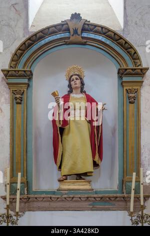Kirche des Klosters von Santo Domingo in Villanueva de los Infantes, Provinz Ciudad Real, autonome Gemeinschaft von Kastilien und Leon. Stockfoto