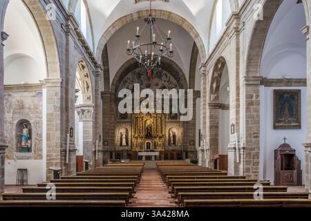 Kirche des Klosters von Santo Domingo in Villanueva de los Infantes, Provinz Ciudad Real, autonome Gemeinschaft von Kastilien und Leon. Stockfoto