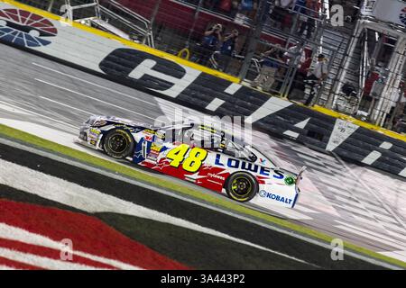 25. Mai 2014 – Concord, NC, USA – Concord, NC – 25. Mai 2014: Jimmie Johnson (48) gewinnt den Coca Cola 600 auf dem Charlotte Motor Speedway in Concord, NC. (Kreditbild: © ASP/Cal Sport Media/ZUMAPRESS.com) Stockfoto