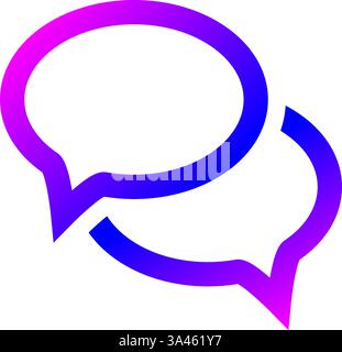 Chatten Sie mit lebendigen Farben und modernem Design. Vektorabbildung Stock Vektor