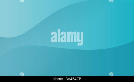 Abstrakter blauer Wellenvektor-Hintergrund mit glatten Kurven und Gradienten. Perfekt für Tapeten, Design oder Geschäftsprojekte. Modern, künstlerisch. Stock Vektor